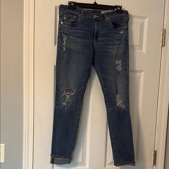 AG Denim Super Skinny Legging distressed 29 - Picture 1 of 9